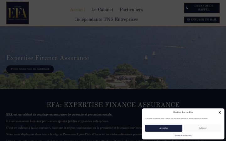 Screenshot of cabinetefa.com