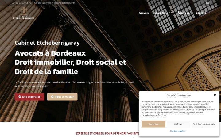 Posnetek zaslona cabinetetcheberrigaray.fr