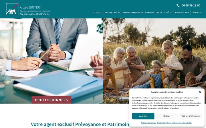 Posnetek zaslona cabinetginter.fr