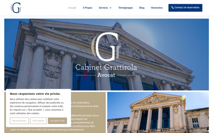 Screenshot of cabinetgrattirola.com