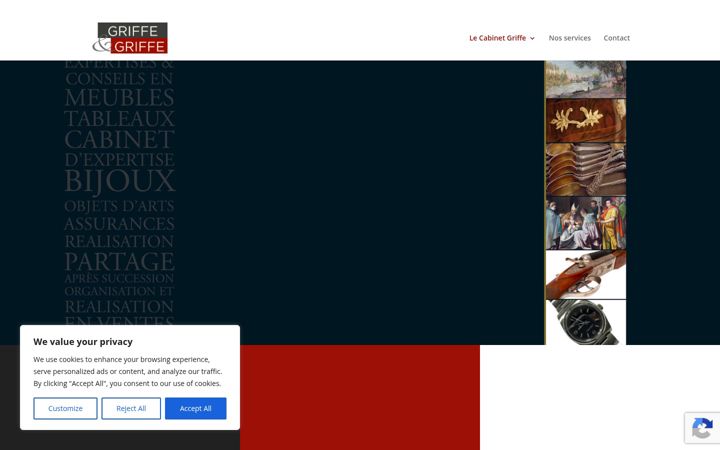 Screenshot of cabinetgriffe.com