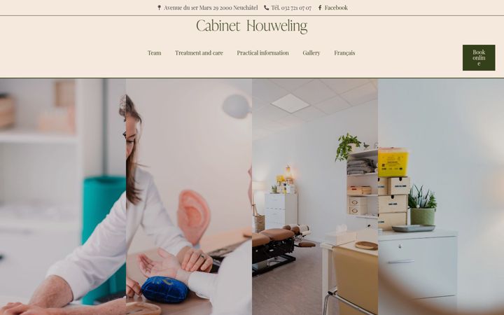 Ekraanipilt saidist cabinethouweling.ch