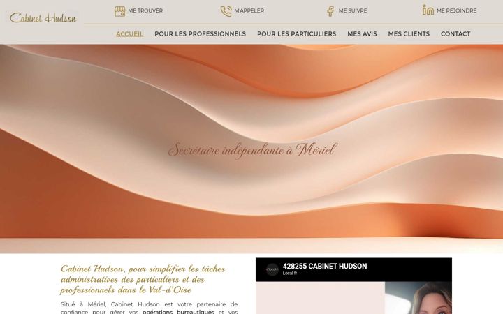 Screenshot του cabinethudson.fr