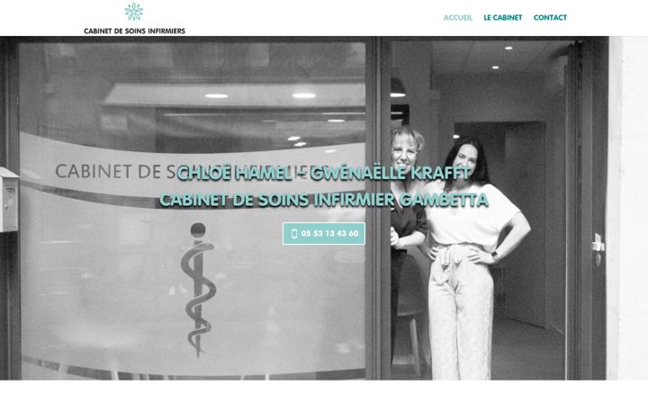 Screenshot of cabinetinfirmier-perigueux.fr