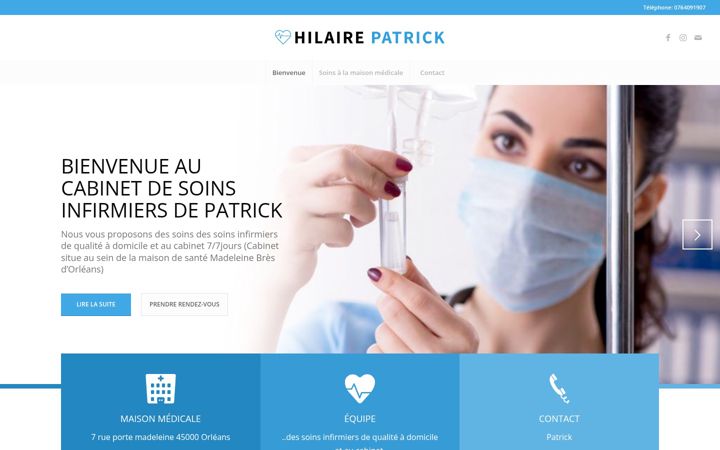 Screenshot of cabinetinfirmierhp.fr