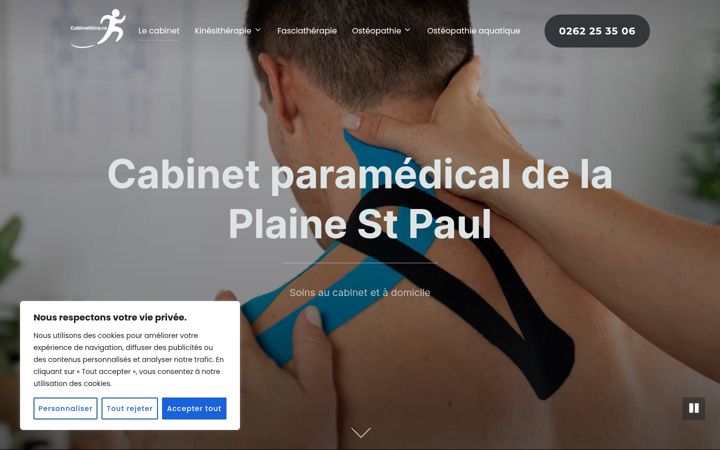 Screenshot of cabinetkine.re