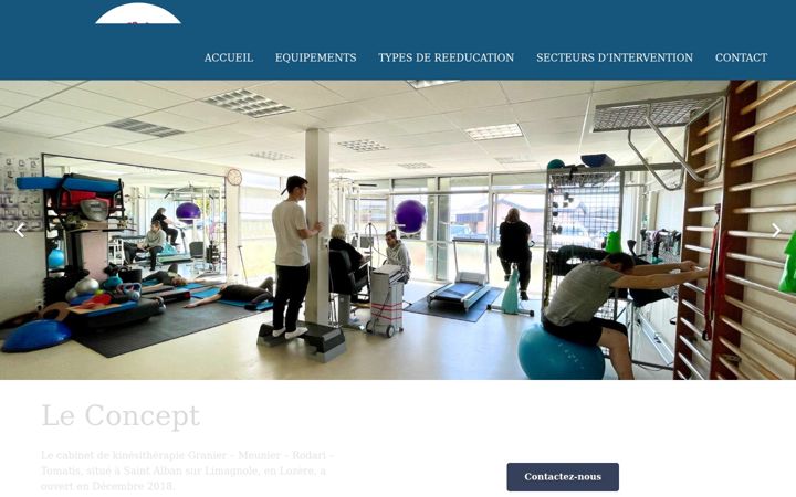 Screenshot of cabinetkinelozere.fr