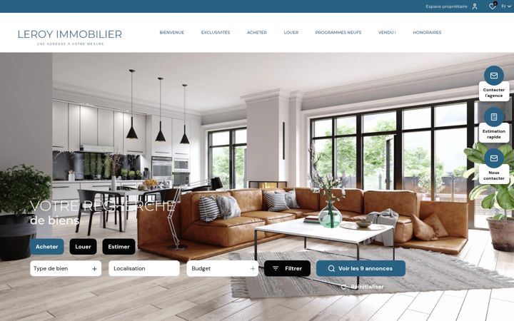 Screenshot von cabinetleroyimmobilier.fr