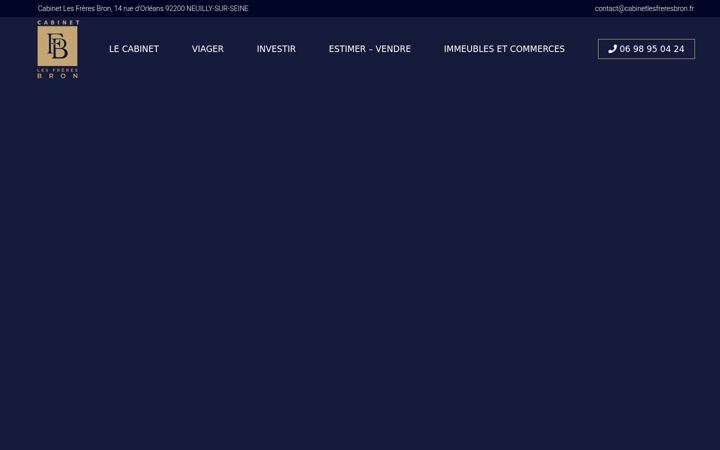 Screenshot of cabinetlesfreresbron.fr