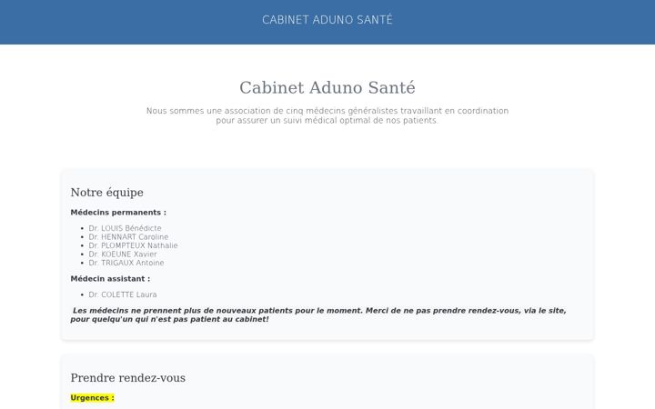Screenshot of cabinetlhp.be