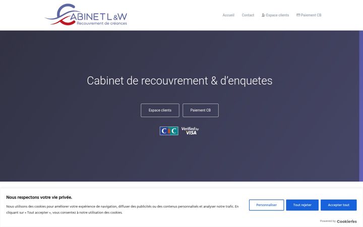 Ekrano kopija cabinetlw.fr