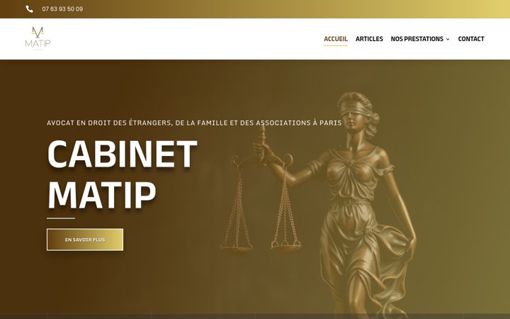 Screenshot of cabinetmatip.fr