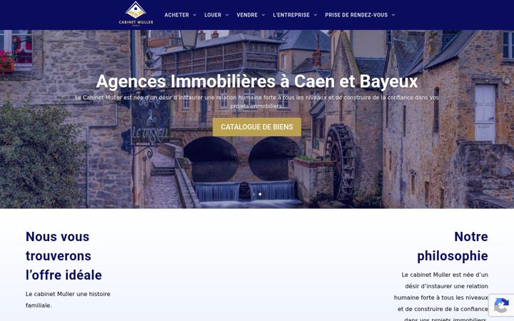 Screenshot of cabinetmuller.immo