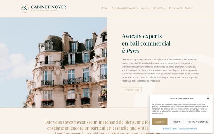 Screenshot von cabinetnoyer.fr