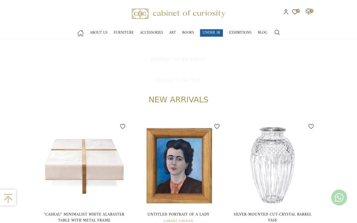 Screenshot of cabinetofcuriosity.me