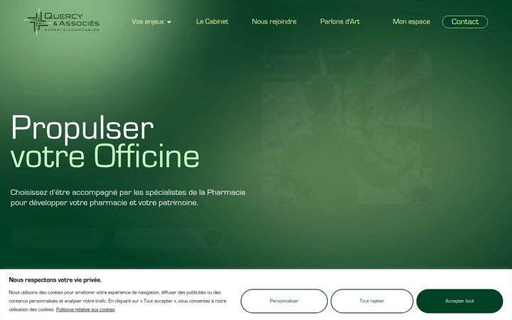 Screenshot of cabinetquercysa.com