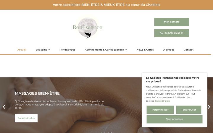 Screenshot von cabinetrenessence.fr