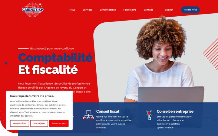 Snimka zaslona za cabinetserviceconseilxp.org