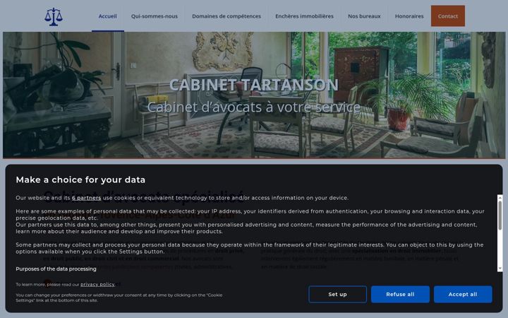 Screenshot von cabinettartanson.fr