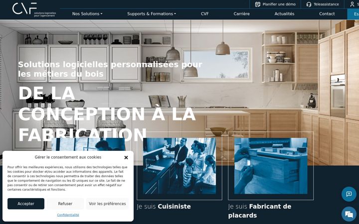 Screenshot von cabinetvision.fr