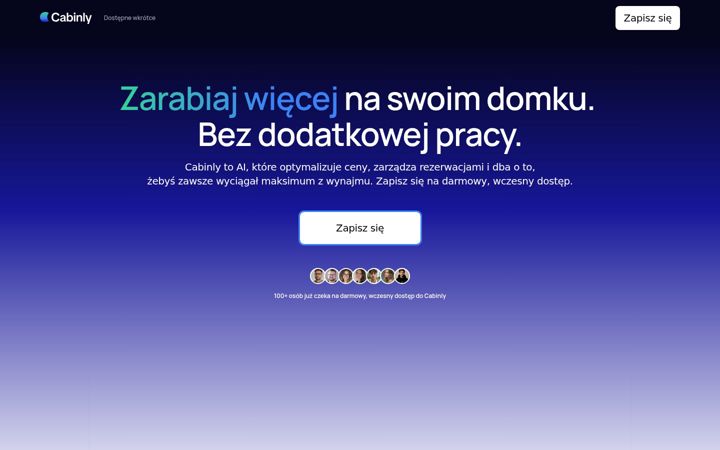 Screenshot of cabinly.app