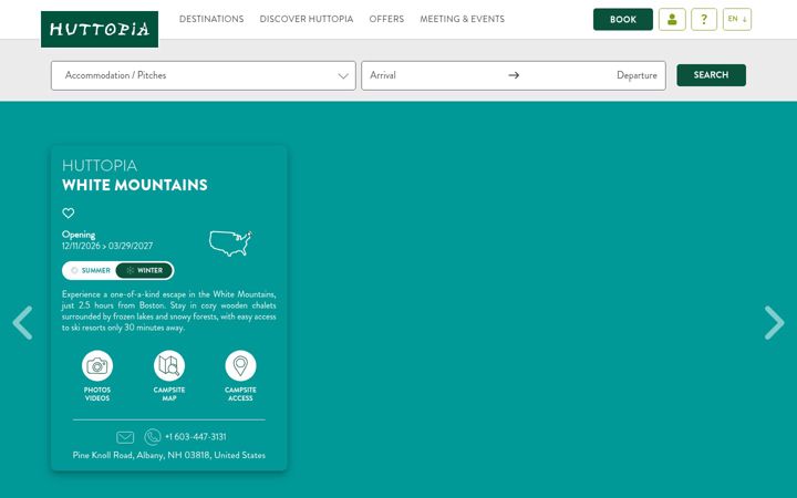 Screenshot of cabins-whitemountains-nh.com