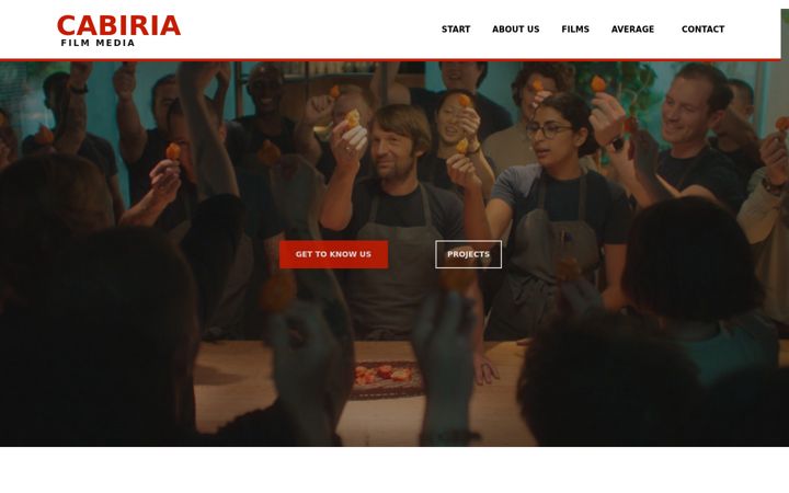 Екранна снимка на cabiriafilmmedia.es