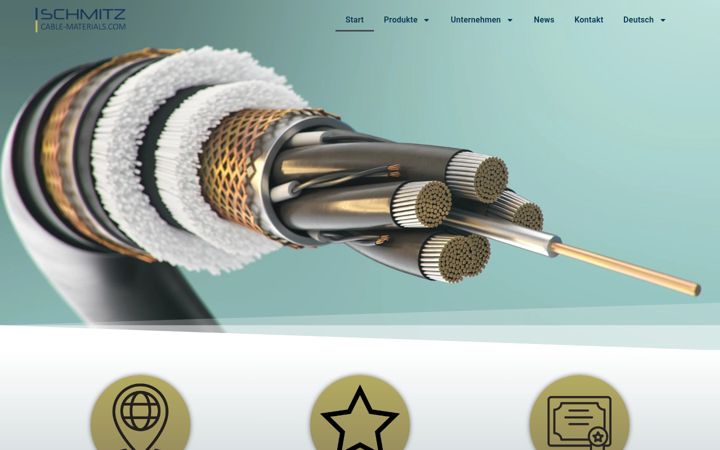 Screenshot of cable-materials.com