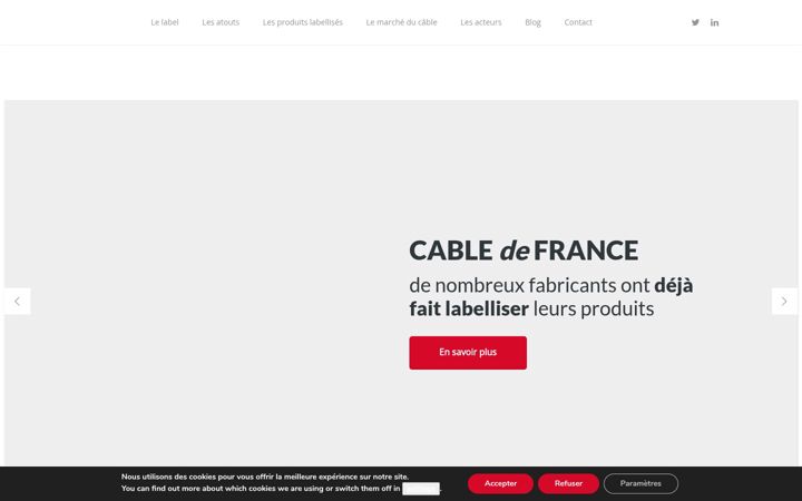 Screenshot of cabledefrance.fr