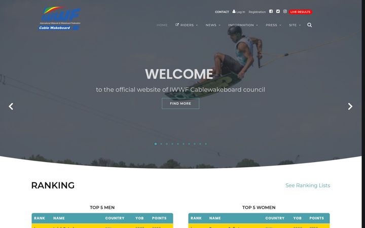 Screenshot di cablewakeboard.net