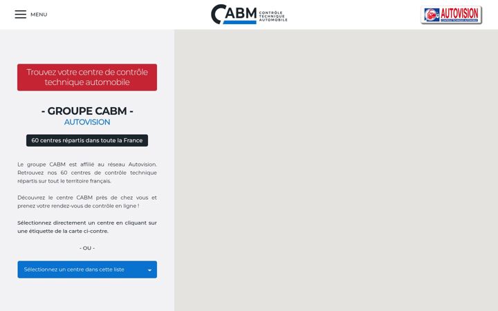 Screenshot of cabm.fr