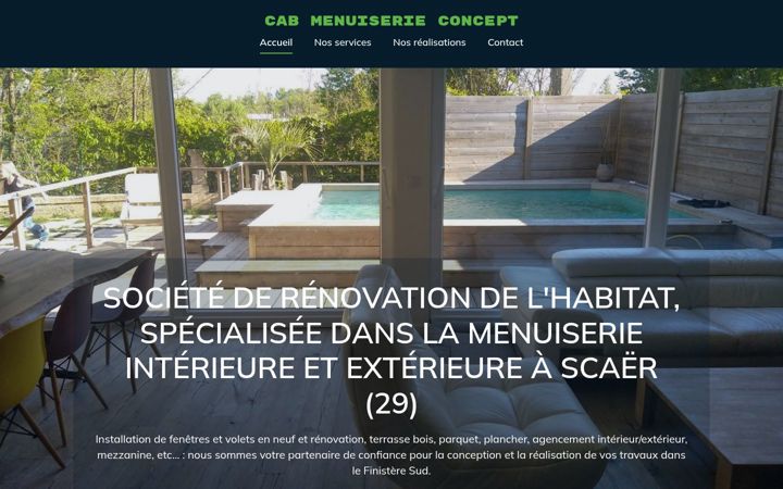 Screenshot of cabmenuiserieconcept.com