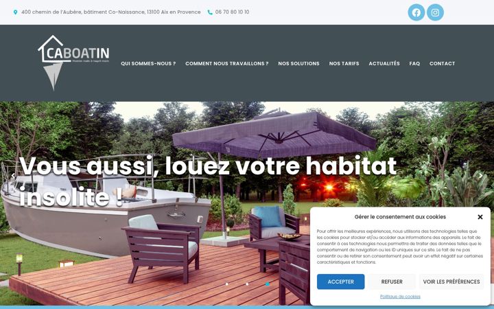 Screenshot of caboatin.com