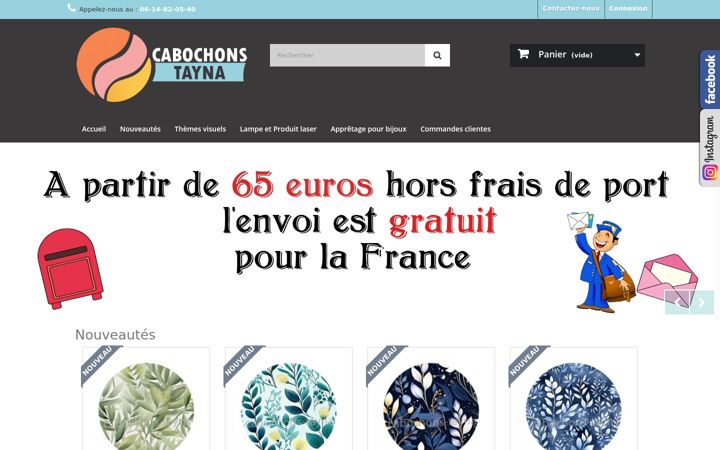 Snímek obrazovky cabochons-tayna.fr