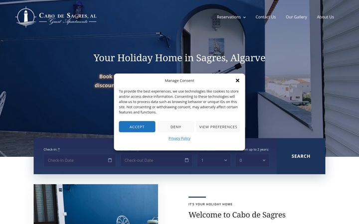 Screenshot of cabodesagres.com