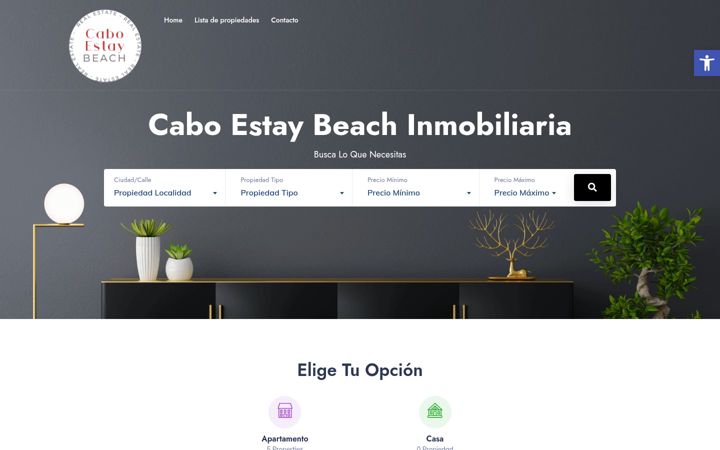 Screenshot of caboestaybeach.com