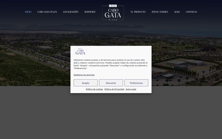 Екранна снимка на cabogataplaza.es