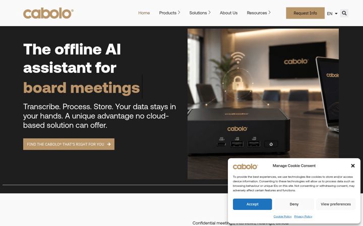 Screenshot of cabolo.com