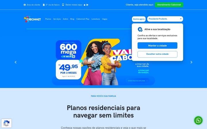 Screenshot of cabonnet.com.br
