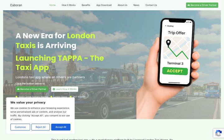 Screenshot of caboran.com