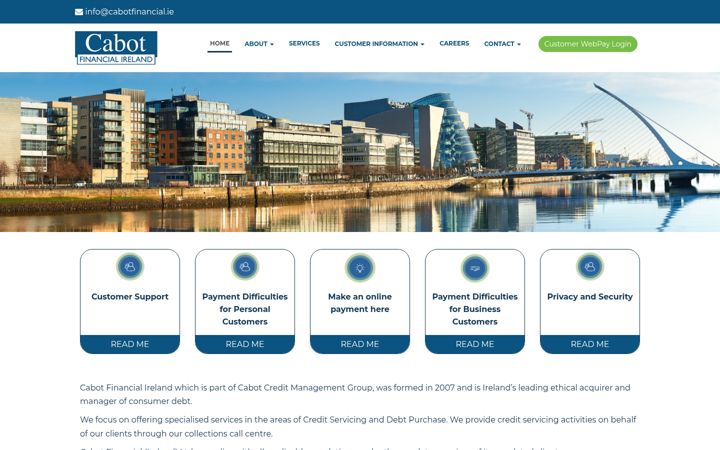 Zrzut ekranu cabotfinancial.ie