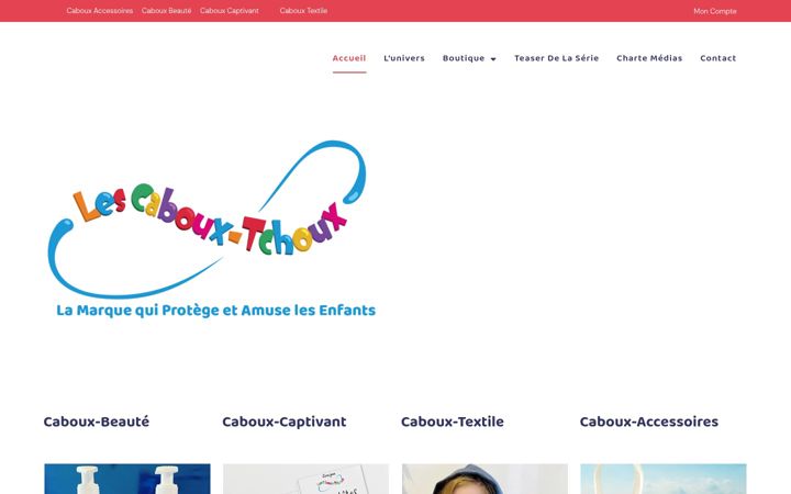 Screenshot of caboux-tchoux.com