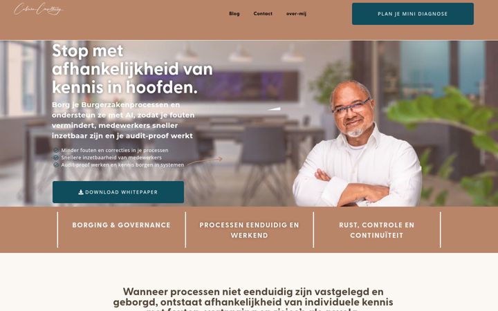 Snimka zaslona za cabreraconsultancy.nl