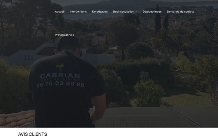 Snímek obrazovky cabrian.fr