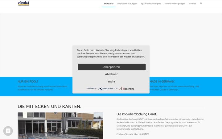 Screenshot of cabrio-pool.com