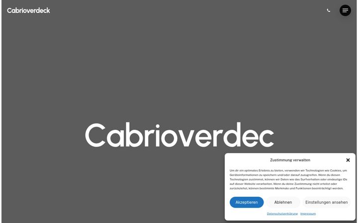 Screenshot of cabrioverdeck.com