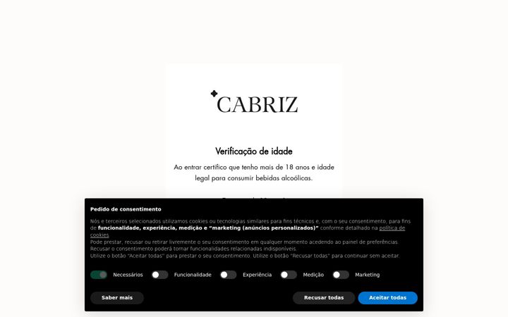 Kuvakaappaus sivustosta cabriz.pt
