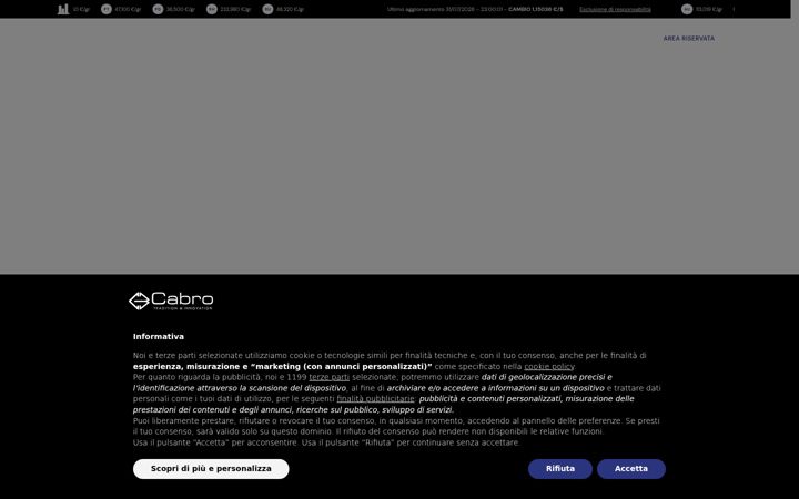Captură de ecran a cabro.it