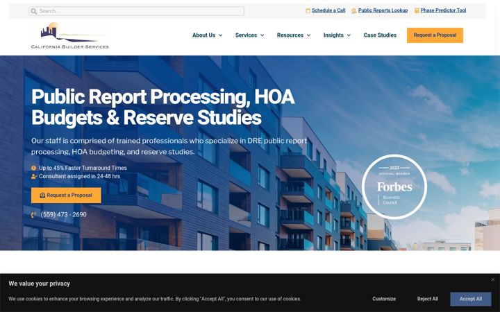 Screenshot of cabuilderservices.com