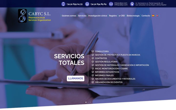 Screenshot of cabyc.com